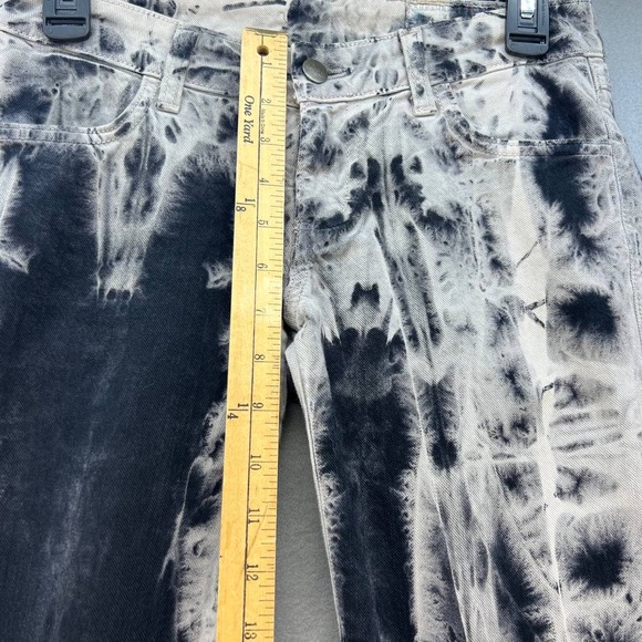 Siwy Jeans Women's Hannah Jeans Size 26 (2) Black Tie Dye Embossed Pockets - Picture 5 of 17